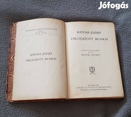 Katona József: válogatott munkái könyv