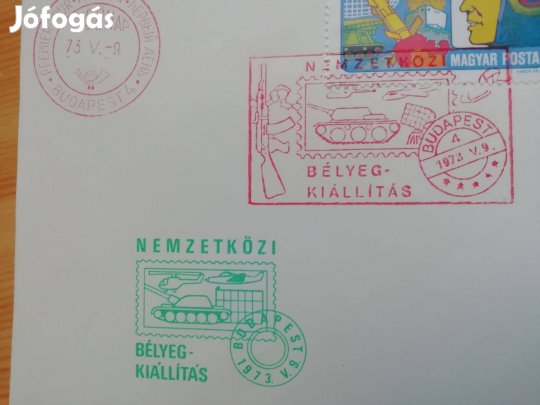 Katona bélyeggyűjtők 1973-as FDC Ritka db VSZ. tagálamai