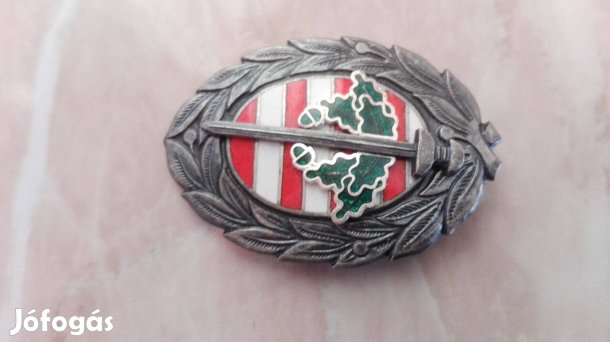 Katonai Főiskolai jelvény "Kossuth Lajos" a 90-es évekből ezüstöz