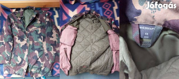 Katonai gyakorló kabát béléssel