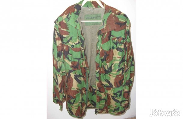 Katonai kabát terepszínű angol brit ejtőernyős dzseki parka nr.2