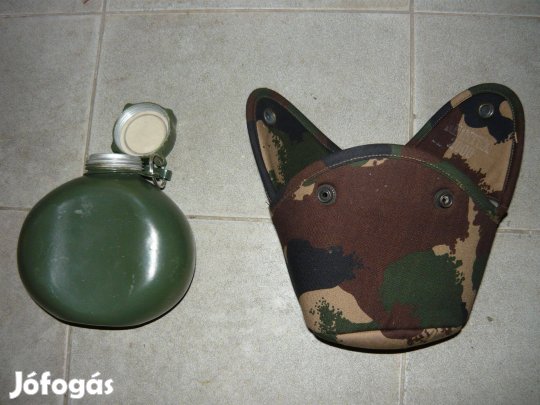 Katonai kulacs textil tartóval