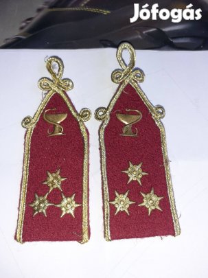 Katonai orvos százados társasági gallér hajtóka