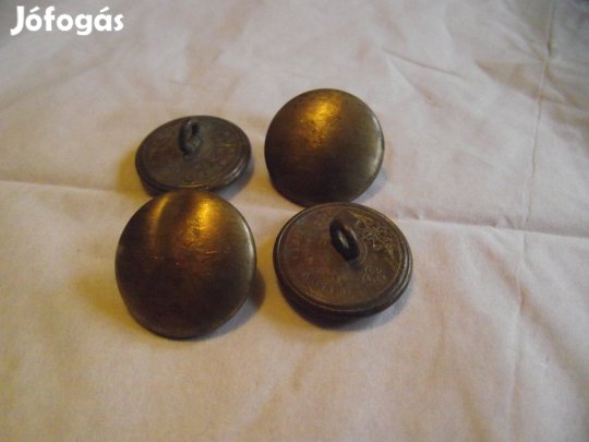 Katonai zubbonygomb 4 db