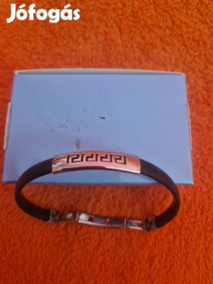 Kaucsuk férfi divat karkötő, 7cm átmérőjű, nem használt