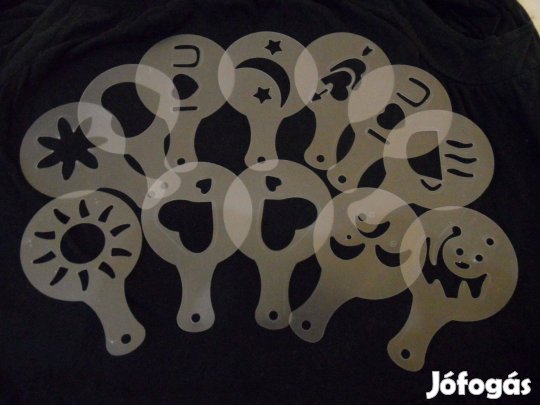 Kávé díszítő sablon ( 12 db. )