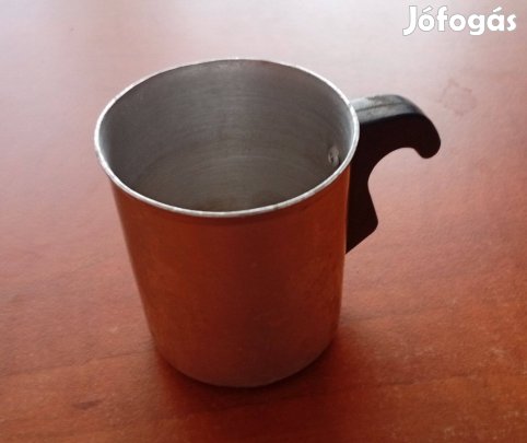 Kávé kiöntő (vagy pohár) alumínium, kb. 1 dl-es, retro