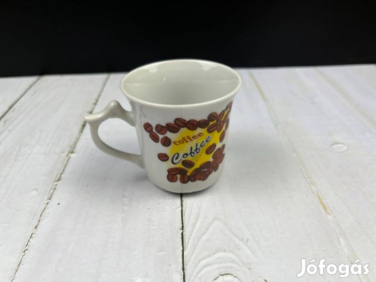Kávébab mintás kávés csésze bögre