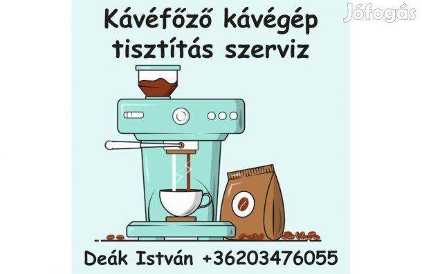 Kávéfőző és kávégép tisztítás, szerviz, javítás