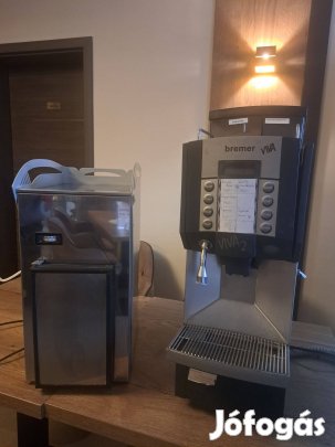 Kávéfőző tejhabosítóval (nagy teljesítményű)