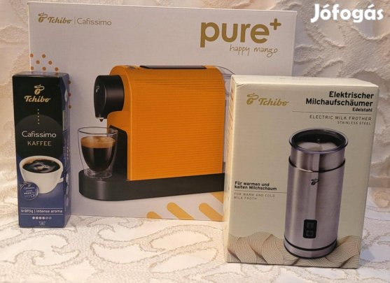Kávégép habosítóval és ajándék kapszulákkal