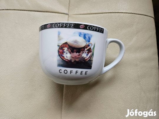 Kávés kávés coffee kerámia porcelán bögre Hibátlan