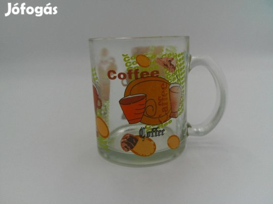 Kávés üveg csésze, pohár