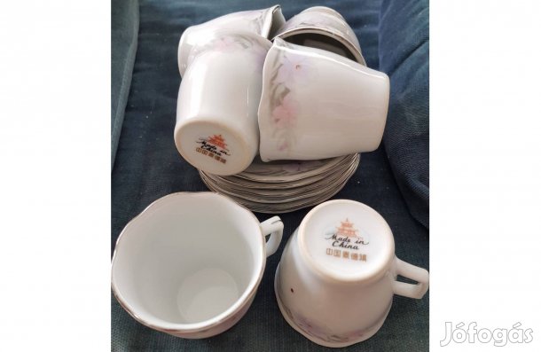 Kávéscsésze 6 db eszpresszó porcelán presszó kávé csésze