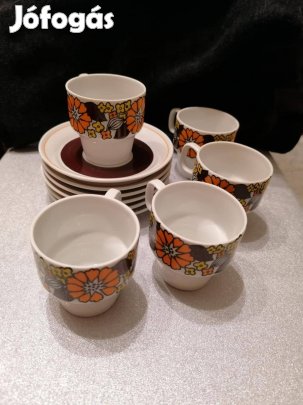 Kávéscsésze és alátét Hollóházi