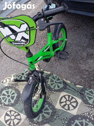 Kawasaki 12 ",gyerek kerékpár újszerű állapotban eladó 