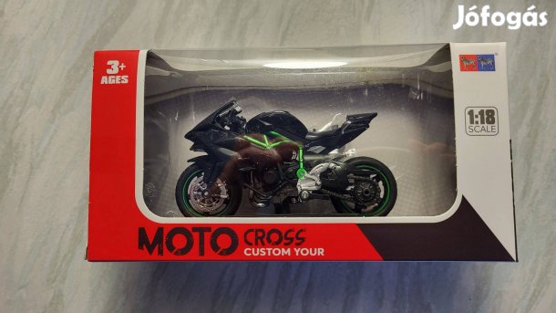 Kawasaki H2R 1:18 Motor modell, makett