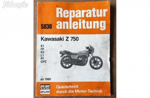 Kawasaki Z 750 javítási karbantartási könyv