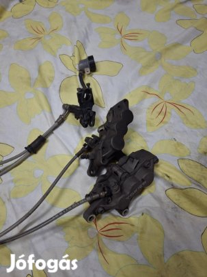 Kawasaki Zx6R 97-01 első fékrendszer fém fékcsővel