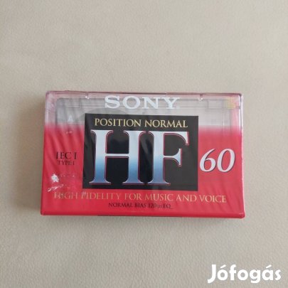 Kazetta: Sony HF60 - Új - 1995-96 Bontatlan (Made in E.C.)