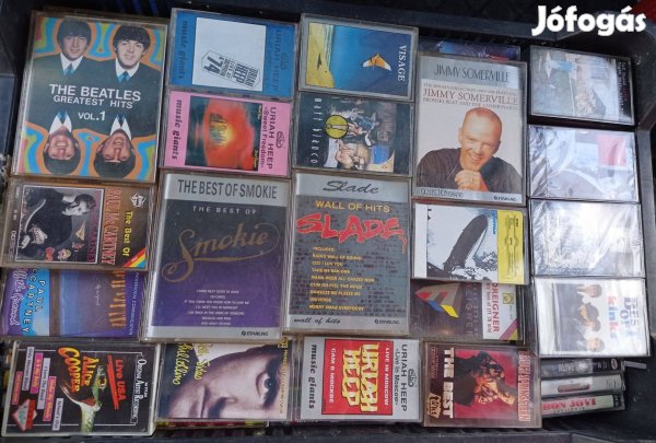 Kazetta-pakk (pl. Metallica, M. Jackson, Pink Floyd, Dire Straits, U2)
