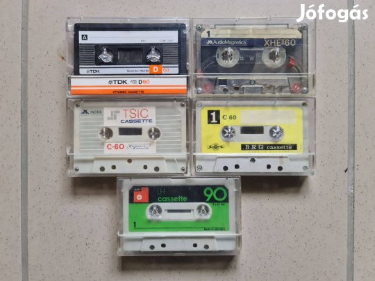 Kazettás magnó deck kazetta 5 db