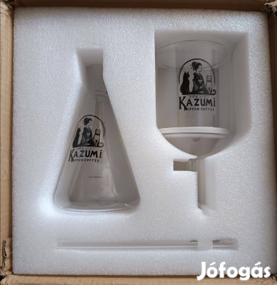 Kazumi szifonos kávéfőző készlet, új