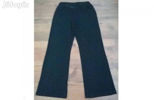 Kb.128-134-es lány fekete ünneplő, alkalmi nadrág díszítéssel