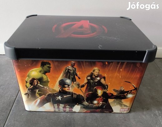 Kb 36x23x28 cm-es Penny Curver tároló doboz (a teteje karcos) 