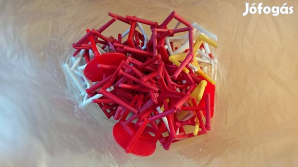 Kb 40-50 db pizzaközép támasztó műanyag pizza doboz távtartó közép