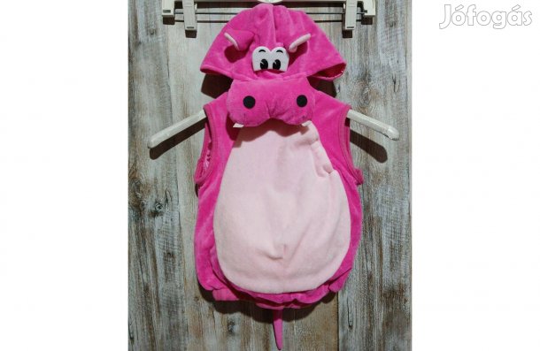 Kb.68-74-es rózsaszín viziló jelmez