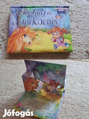 Kb A5-ös méretű egyszer átlapozott 3D-s mesekönyv