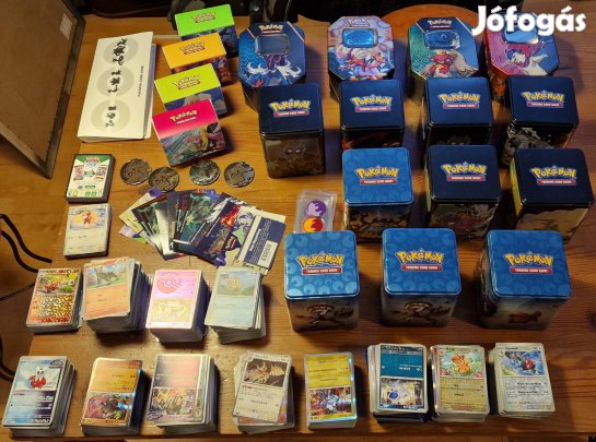 Kb. 1800db Pokémonkártya dobozokkal