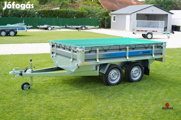 Kecskemét - akciós új utánfutó (263x150cm - 750kg) hálóval 748.900 Ft