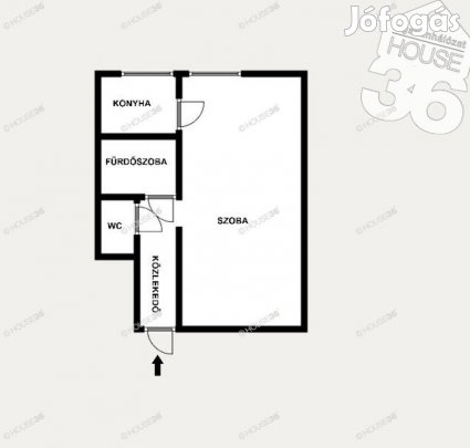 Kecskemét belvárosában egy szobás garzonlakás eladó!