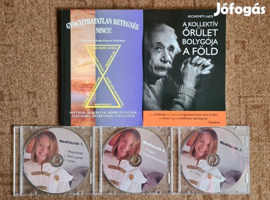 Kecskeméti Lajos: Gyógyíthatalan betgség nincs! (2 könyv+ 3 cd csomag)