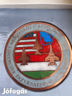 Kecskeméti repülőnap plakett dobozban