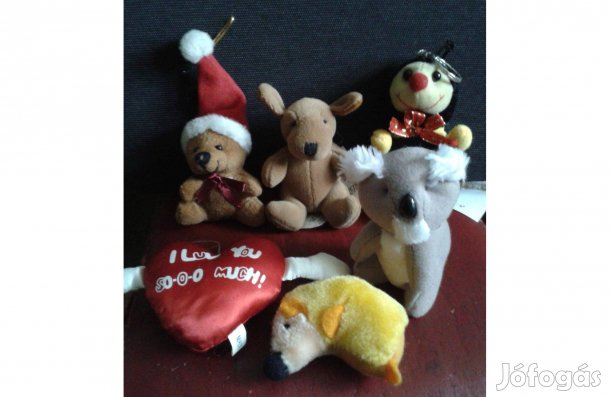 Kedves plüss állatok, maci koala méhecske