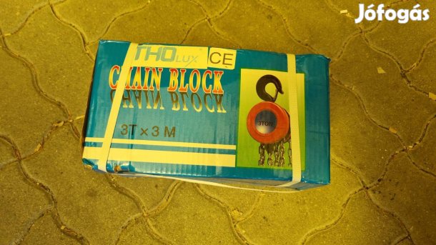 Kedvező áron, 3 Tonnás csigás emelőlánc, láncos emelő flaschenzug