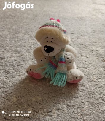 Keel Toys fehér téli plüss kutya