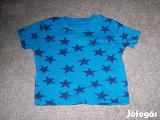 Kék csillag mintás póló 3-6 hó (méret 68)