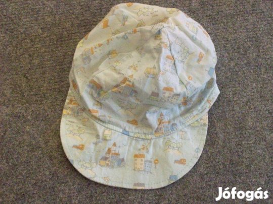 Kék és mintás baseball sapka 6-12 hó (méret 74)