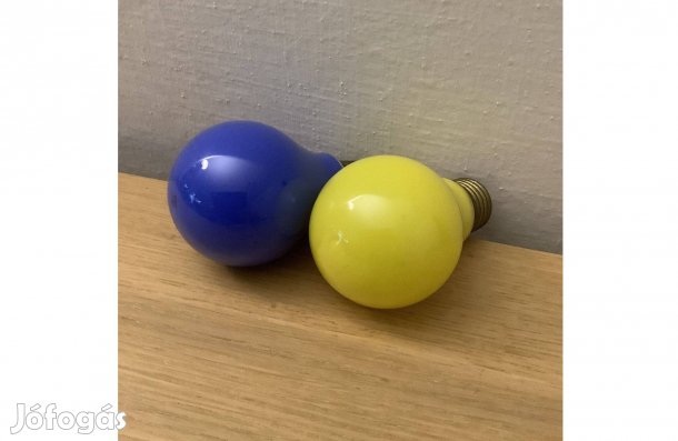 Kék és sárga normál izzó 25W E27