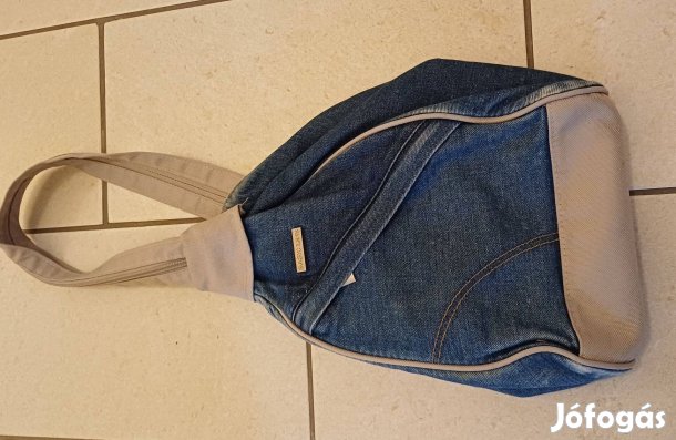 Kék farmer hátizsák