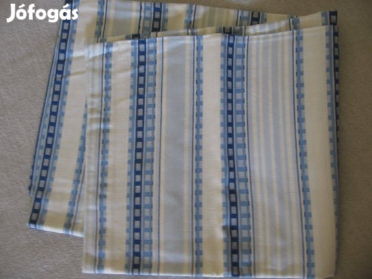 Kék-fehér nagypárnahuzat - damaszt