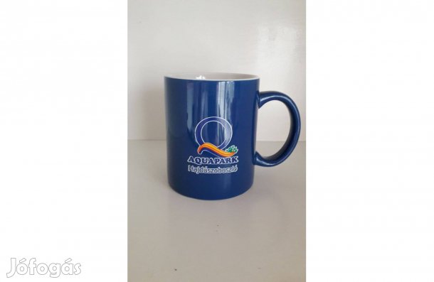Kék feliratos bögre új_