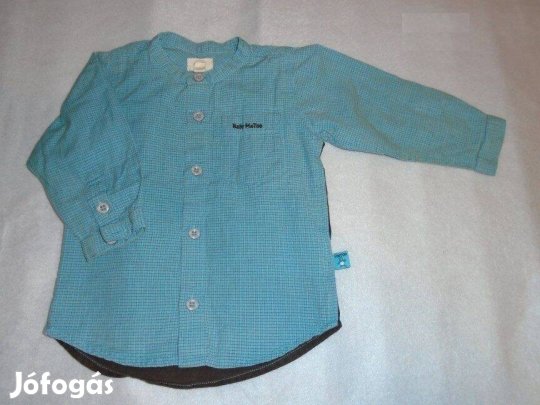 Kék hosszú ujjú ing 6-9 hó (méret 74)