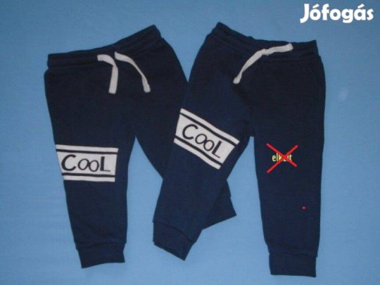 Kék jogger kék színű nadrág 12-18 hó (méret 86)