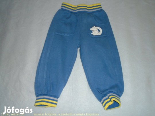 Kék jogger nadrág 12 hó (méret 80)