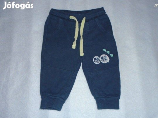 Kék jogger nadrág 3-6 hó (méret 68)